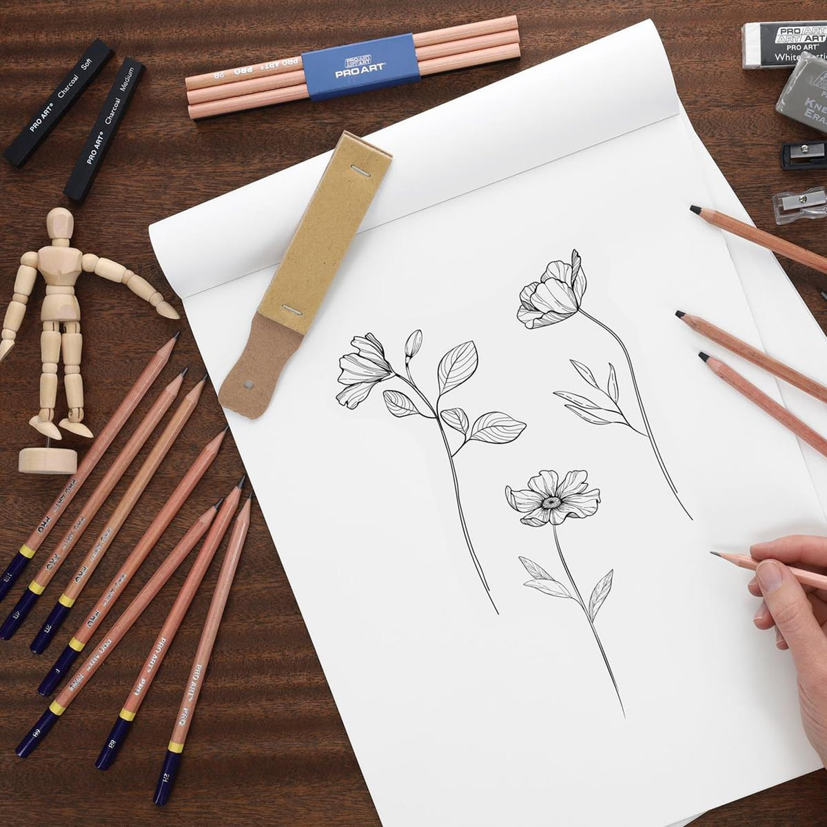 Pencils All in One Drawing Kit, Drawing Pencils, Sketch Pencils, Kit, Charcoal Pencils Set, Art Sketching, Pencil Set, Sketching For