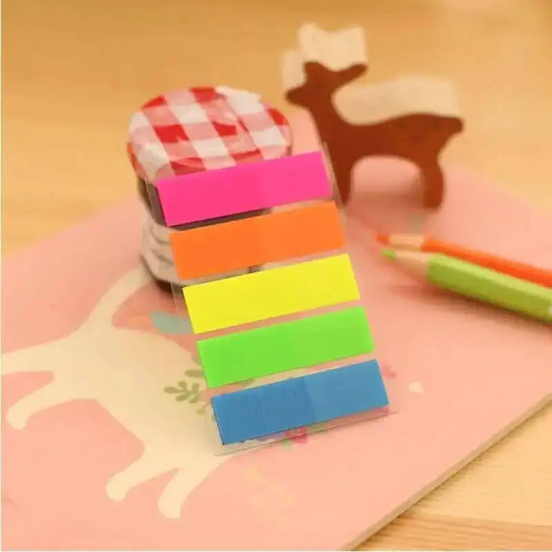 Cute Sticky Notes Adhesive Office School Supply Scratch Stationery Rainbow Memo Pad Index Notepad Sketchbook Planner