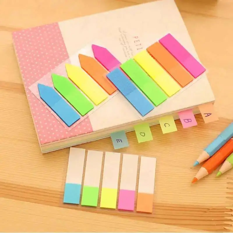 Cute Sticky Notes Adhesive Office School Supply Scratch Stationery Rainbow Memo Pad Index Notepad Sketchbook Planner