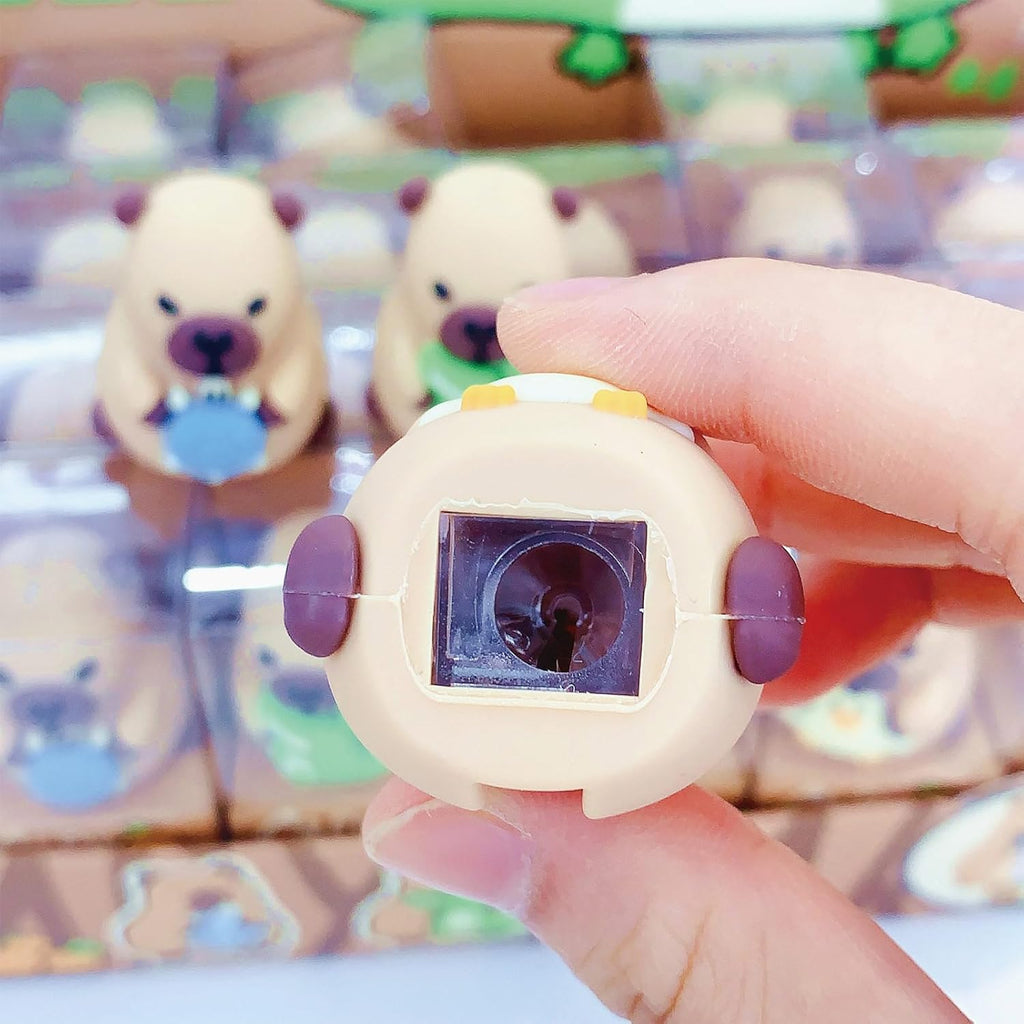 3 Pcs Cute Pencil Sharpener Cartoon Capybara Sharpener Small Manual Pencil Sharpener Kawaii PVC Sharpener Stationery School Office Supplies (Capybara)