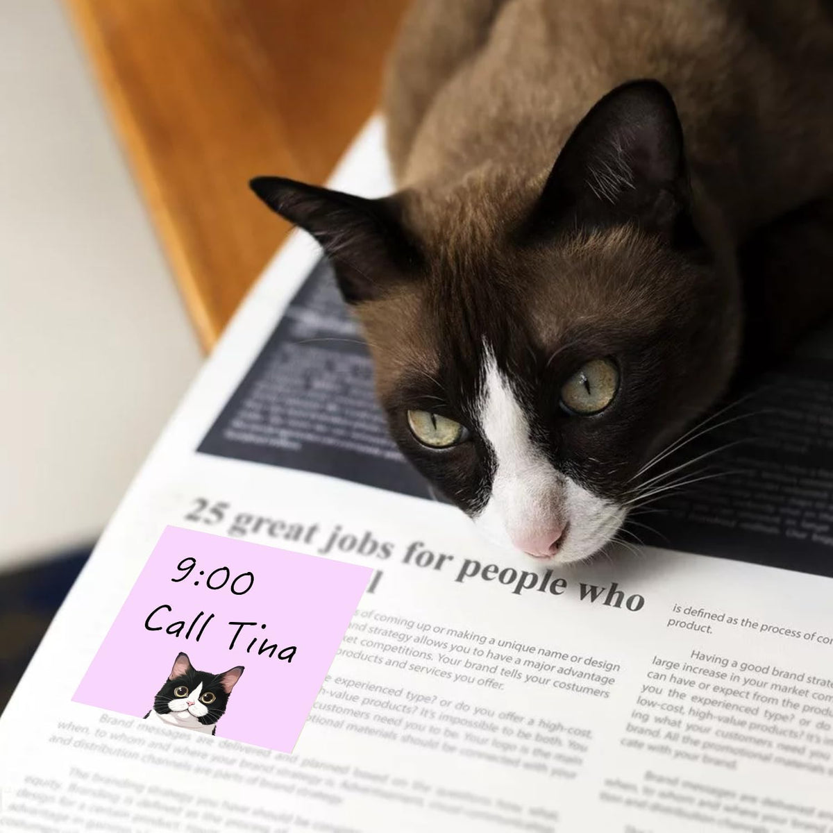 Cute Black Cat Sticky Notes Set - 9 Pads of 3" x 3" Self-Adhesive Notepads for Cat Lovers, Office Decor, and School Supplies