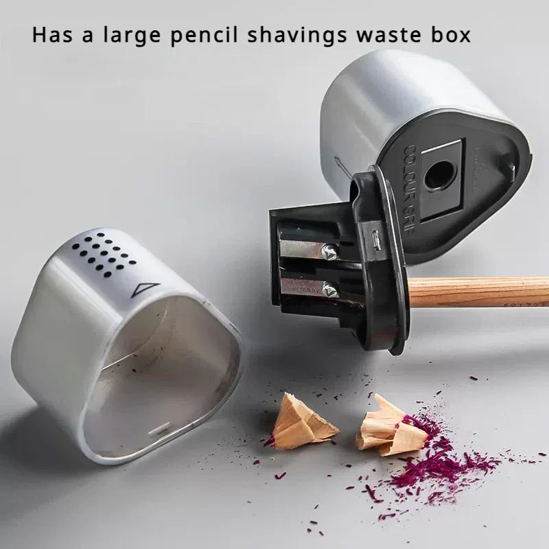 Faber-Castell Grip Trio 3-In-1 Artist Pencil Sharpener, Manual Handheld Sharpener for Colored Pencil, Jumbo and Graphite Pencils