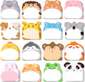 48 Pads 960 Sheets Cute Sticky Notes, Kawaii Fun Animal Sticky Notes Mini Cartoon Notes Pads Bulk Memo Self Adhesive for Home Office School Party Supplies
