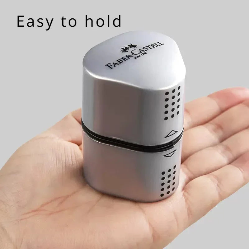 Faber-Castell Grip Trio 3-In-1 Artist Pencil Sharpener, Manual Handheld Sharpener for Colored Pencil, Jumbo and Graphite Pencils