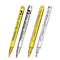 4/6Pcs Waterproof Permanent Metallic Brush Paint Marker Pens DIY Resin Mold Gold Silver Drawing Supplies Craft Markers Pen