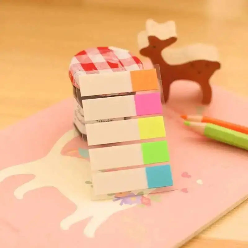 Cute Sticky Notes Adhesive Office School Supply Scratch Stationery Rainbow Memo Pad Index Notepad Sketchbook Planner