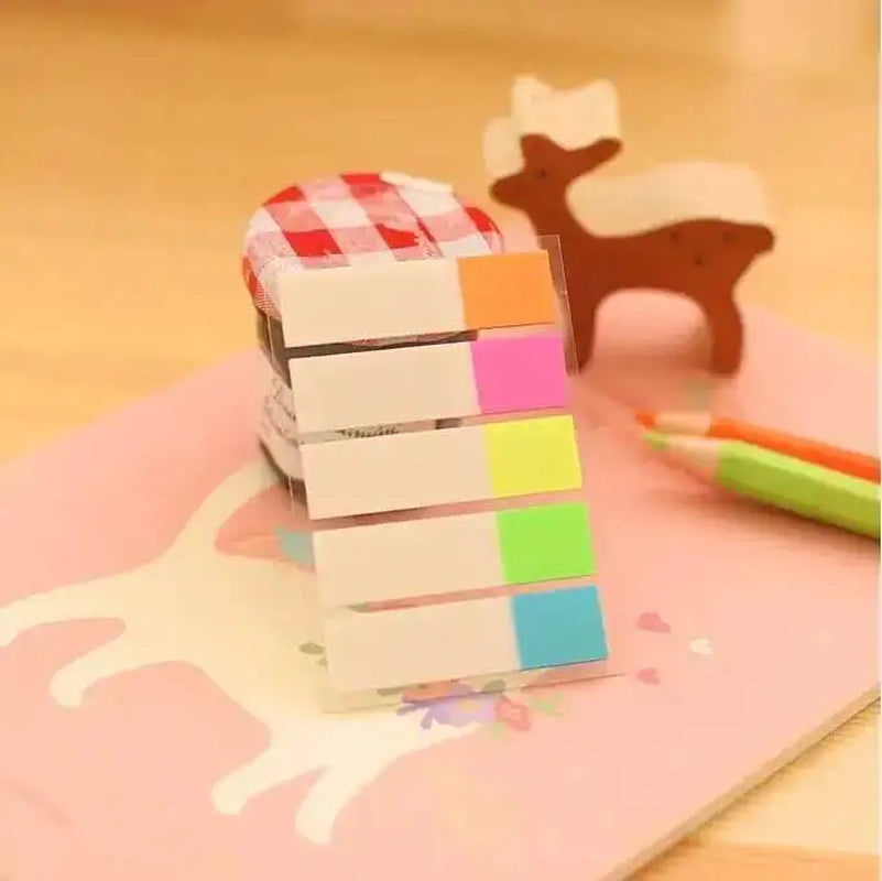 Cute Sticky Notes Adhesive Office School Supply Scratch Stationery Rainbow Memo Pad Index Notepad Sketchbook Planner